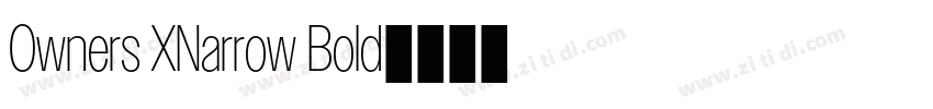 Owners XNarrow Bold字体转换
